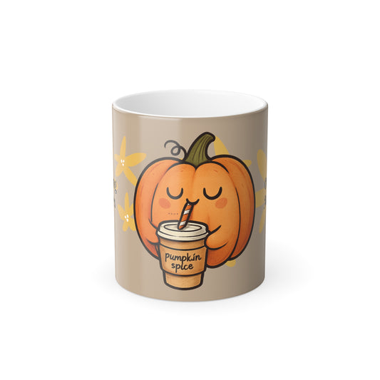 Pumpkin Spice Color Morphing Mug – Fall Cozy Vibes