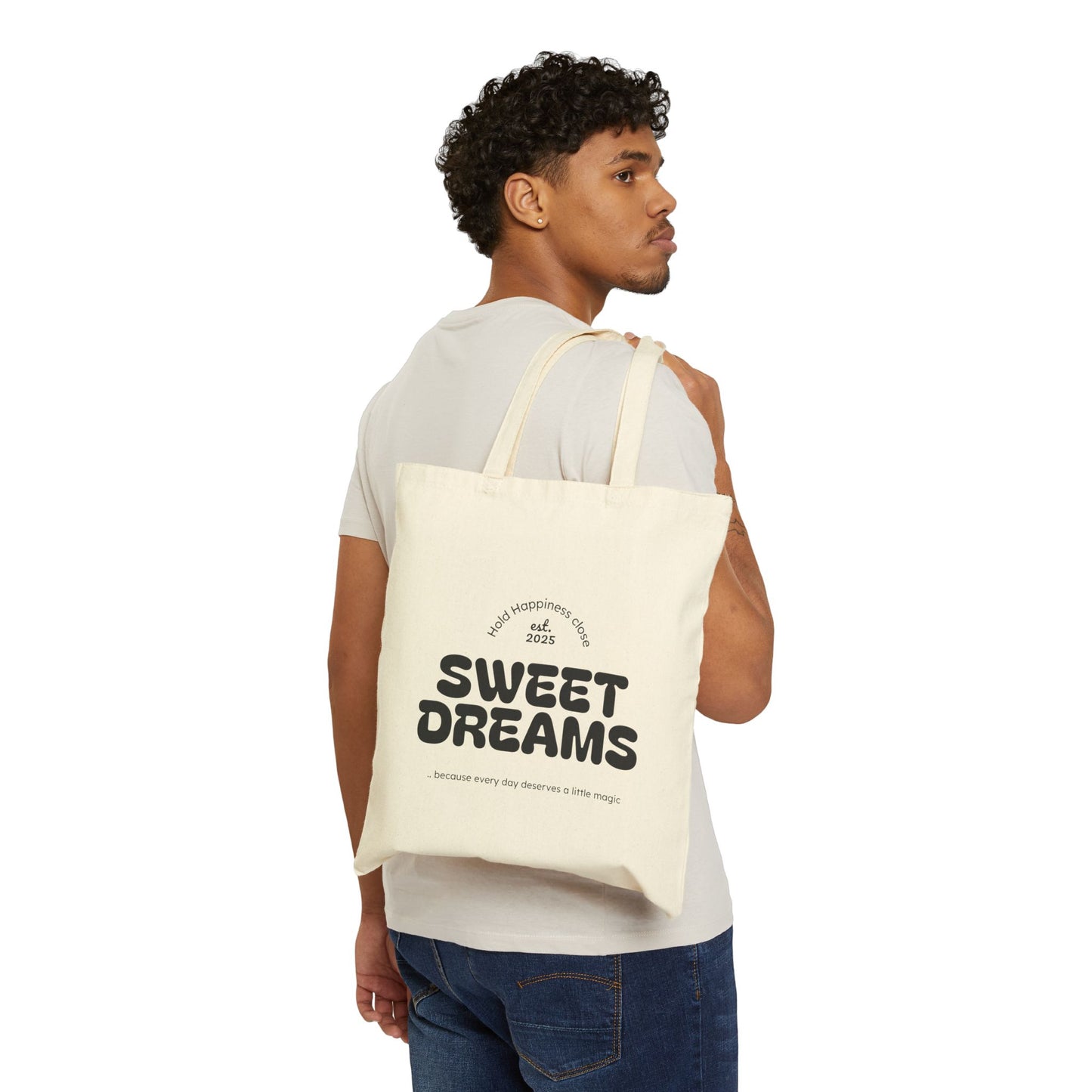 Melanin Queen Cotton Canvas Tote Bag - Unapologetically Dope & Sweet Dreams Designs