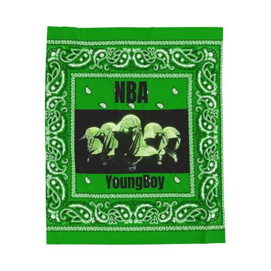 NBA YoungBoy Velveteen Plush Blanket