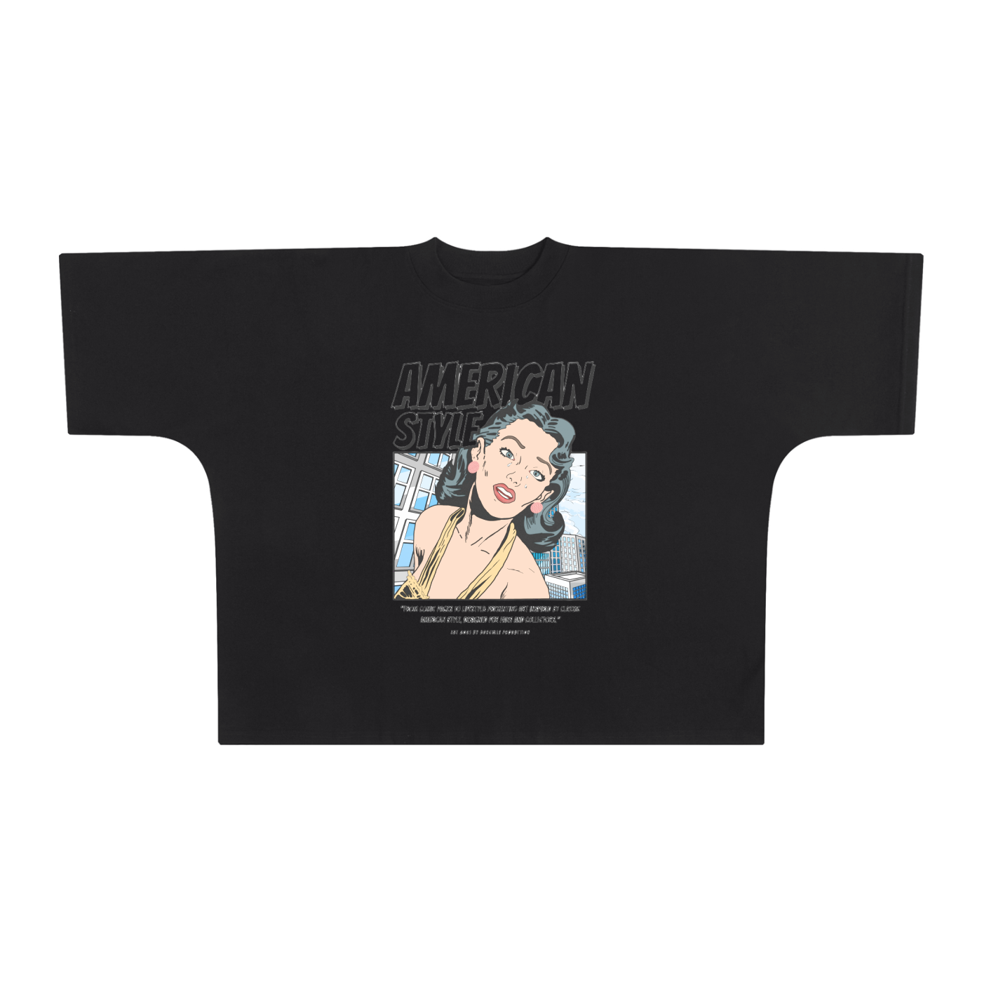Oversize One-piece Pattern Cut Boxy Tee - 300 GSM
