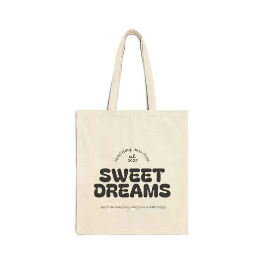Melanin Queen Cotton Canvas Tote Bag - Unapologetically Dope & Sweet Dreams Designs