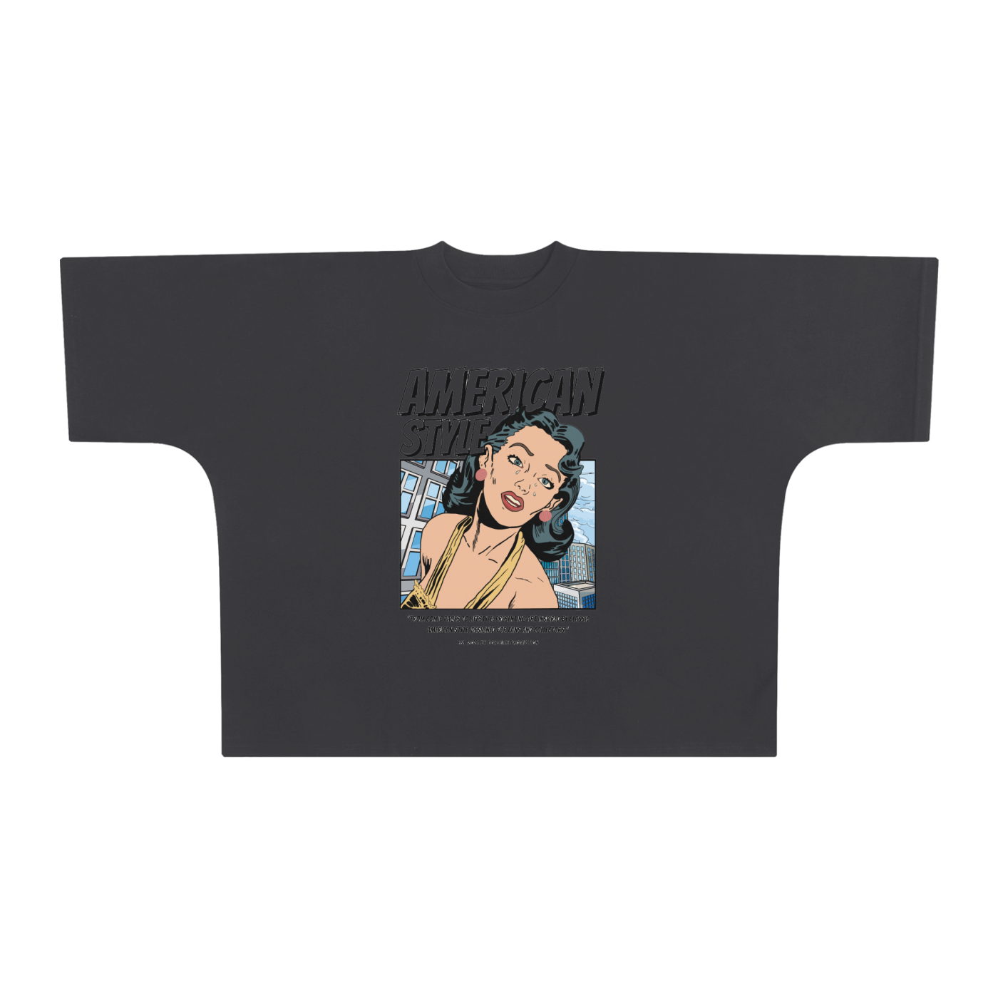 Oversize One-piece Pattern Cut Boxy Tee - 300 GSM