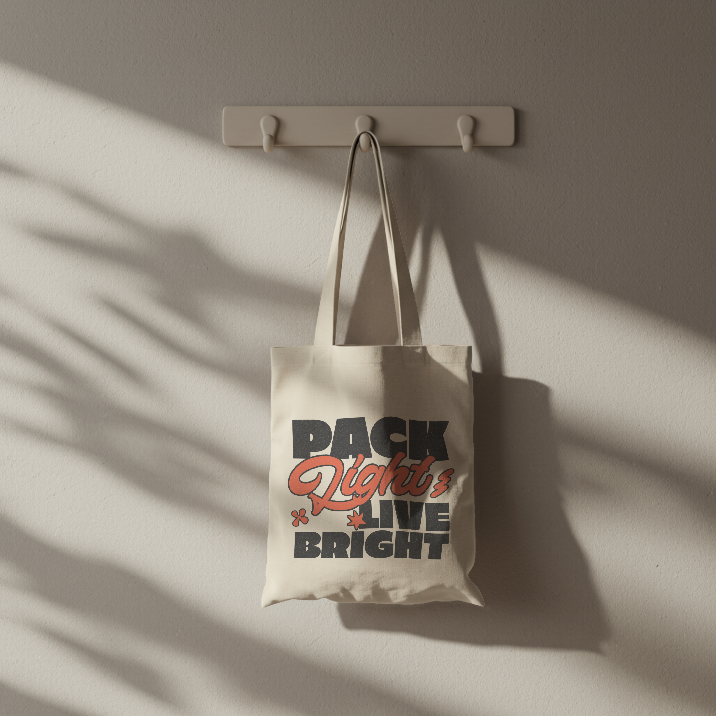“Pack Light, Live Bright”